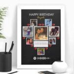 Giftway Heart Shape Photo Frames, Song Barcode for Birthday, Anniversary, Friend, Brother, Sister, Girlfriend, Husband, Wife, Couple Gifts (2)