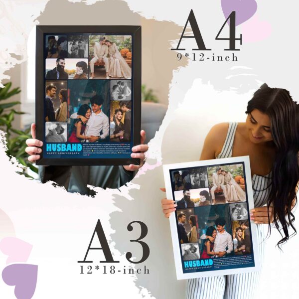 Giftway Anniversary Photo Frame, 1-99 Years Wedding Gift Ideas, Married Couple Gifts for Husband and Wife