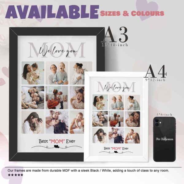 Giftway Birthday Gift for Mother, We Love You Mom, Personalized Gifts for Mom