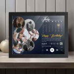 Giftway Calendar Birthday Music Link Photo Frame, 1-99 Years Birthday Gift Ideas