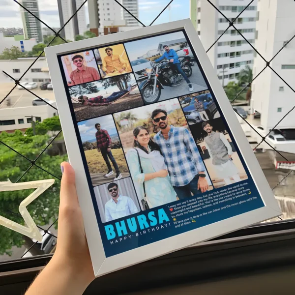 Giftway Collage Photo Frames, Gift Idea for Birthday, Anniversary, Friend, Brother, Sister, Girlfriend, Husband, Wife, Boyfriend Birthday, Husband Birthday Gift (1)