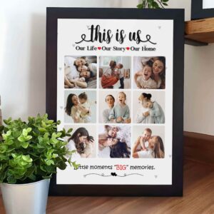Giftway Custom Family Photo Frame, This Is Us, Marriage Gifts Items, Husband and Wife -A4/8x11