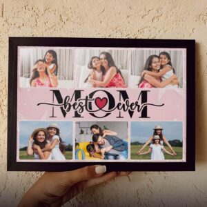 Giftway Customized Photo Frame, Best Mom Ever, Personalised Gift, Gifts for Parents