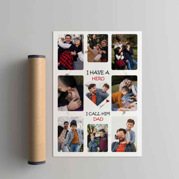 Giftway Customized Photo Frame for Dad, Memorable Gift for Father's Birthday, Photo Frame Table Décor