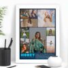 Giftway Honey Birthday collage Photo Frame, Gift Idea for Girlfriend Birthday, Wife Birthday Gift