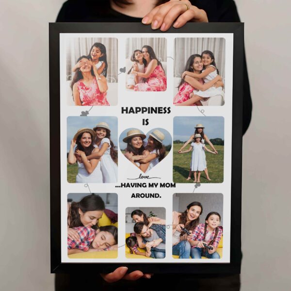 Giftway Personalised Gift, Happiness Is Having My Mom Around, Gift for Mother