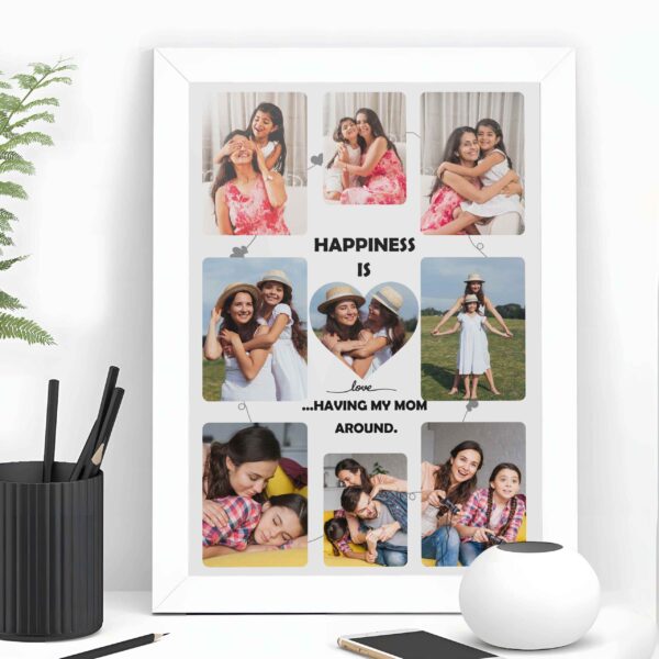 Giftway Personalised Gift, Happiness Is Having My Mom Around, Gift for Mother