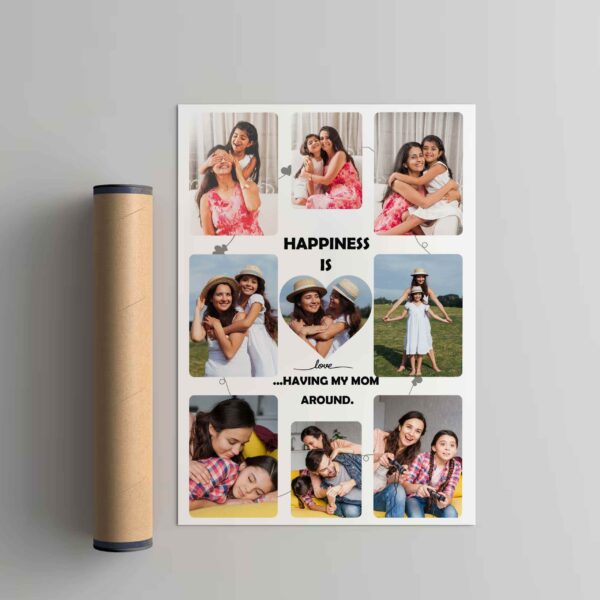 Giftway Personalised Gift, Happiness Is Having My Mom Around, Gift for Mother