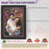 Giftway Personalized HDR Oil Art Painting Gifts for Friends, Family & Couples | Unique Gifts for BF, Newlyweds, & Anniversaries | Customised Friends Frame