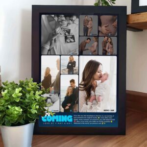 Giftway Personalized Pregnancy Photo Frame | Gift for Expecting Mom | New Mom Mother's Day Gift | I'm Coming Designed