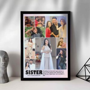 Giftway Personalized Sister Photo Frame | Gifts for Sister Birthday | Rakhi Gift for Sister | Happy Raksha Bandhan Gift