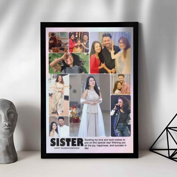 Giftway Personalized Sister Photo Frame | Gifts for Sister Birthday | Rakhi Gift for Sister | Happy Raksha Bandhan Gift