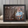 Giftway To My Dad, Customized Photo Frame, Memorable Gift for Father's Birthday, Photo Frame Table Décor