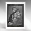 Giftway Customised Black Portrait Effect Photo Frame, Gifts for Parents, Photo Gifts Personalised