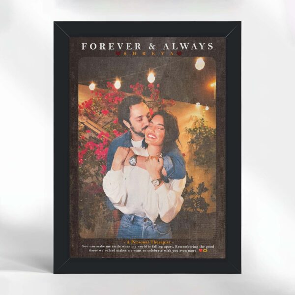 Giftway Vintage Portrait Effect Photo Frame, Gift for Gf Special Love, Boyfriend Gift, Gifts for Couple