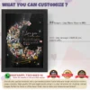 Giftway Moon with Star Collage Frame | Custom Black Moon Shape Frame | Perfect Gift for Weddings | Marriage Functions, Anniversary, or Husband’s Birthday | Unique Wedding Gift for Newly Married Couples