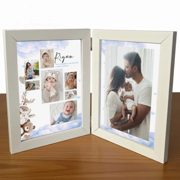 Giftway Foldable Photo Frame - Baby Naming Ceremony Gifts for New Born Baby Boy