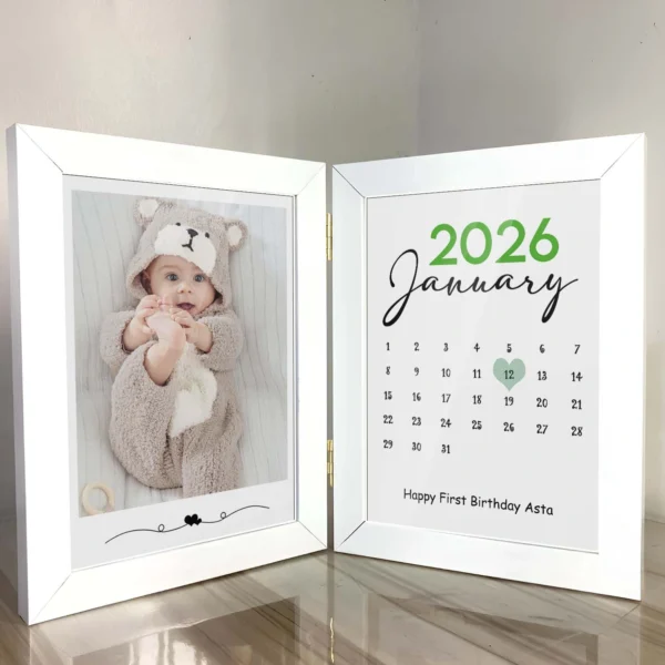 Giftway Book Type Photo Frame - Baby Naming Ceremony Gifts for New Born Baby Boy