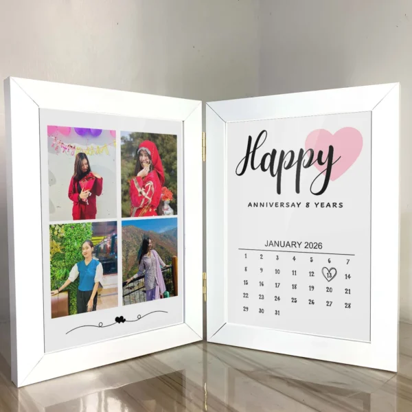 Giftway Foldable Photo Frame 5x7 White – Best Gift For Valentine Day & Gift For Loveable Person