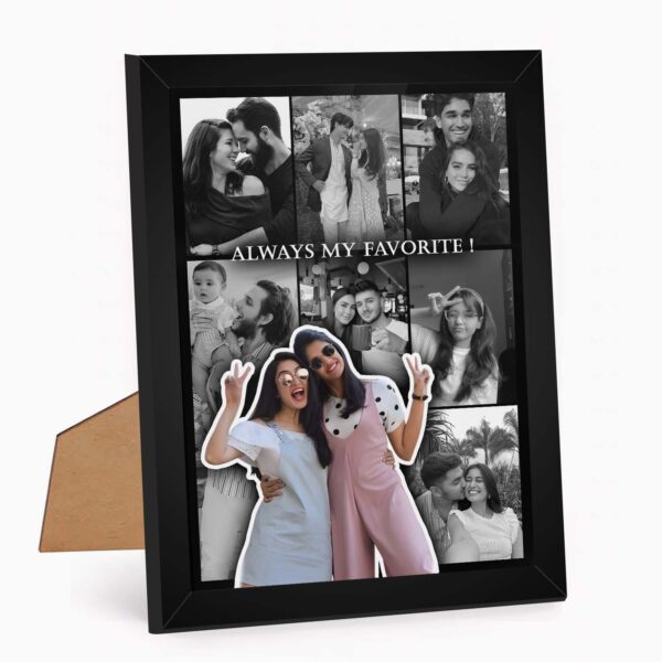 Giftway Custom 8-Photo Collage Pop-Up Frame -  5x7 Inch Photo Frame for Best Friend & Gifts for Woman
