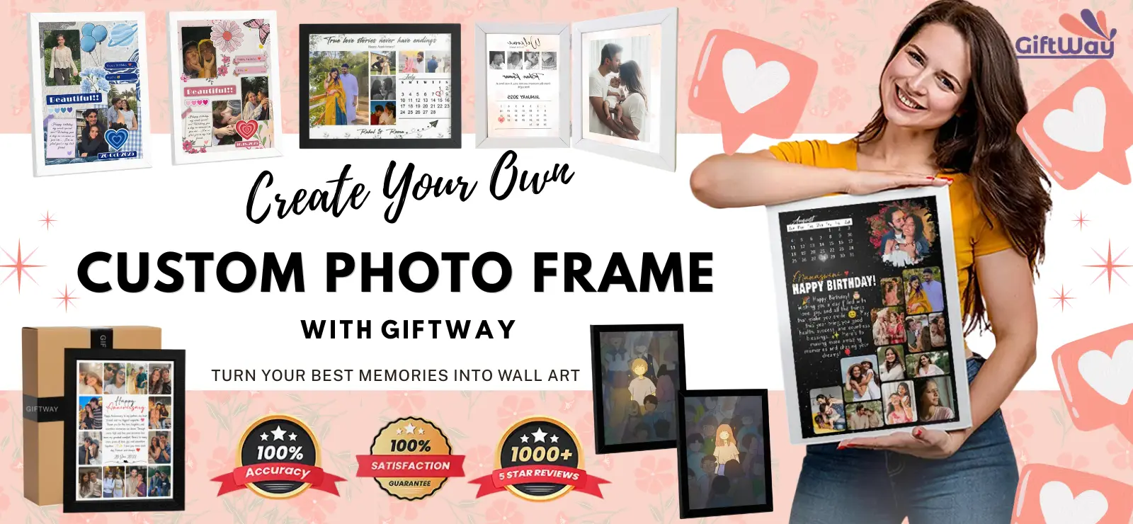 Giftway photo frame, Banner