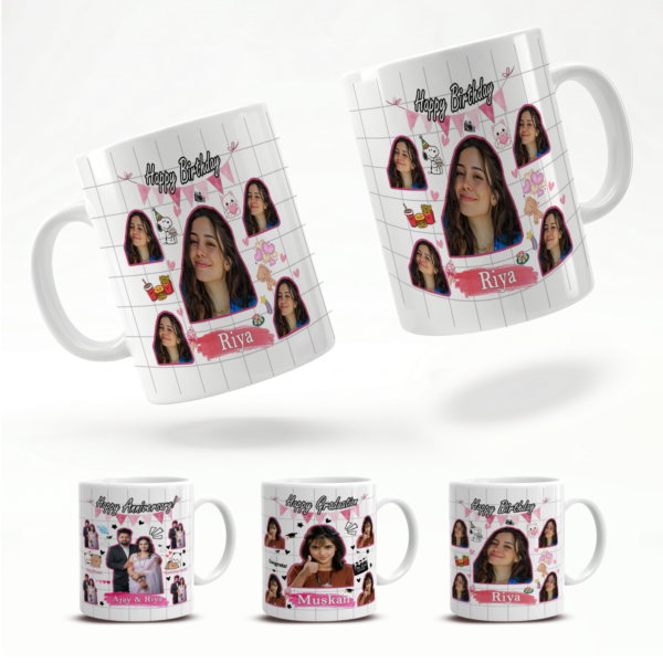 Giftway Face Photo & Text Personalized Mug | Unique Birthday Gift | Gifts for Graduation, Doctors, Friends, Students - 1Pc