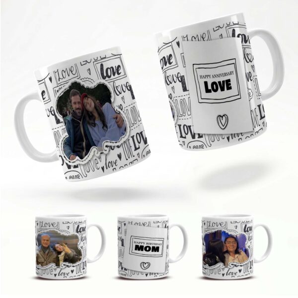 Giftway Cute Custom Photo Mug Gift – Perfect for Birthday, Valentine’s Day, Anniversary, Graduation, for Him & Her - 1Pc