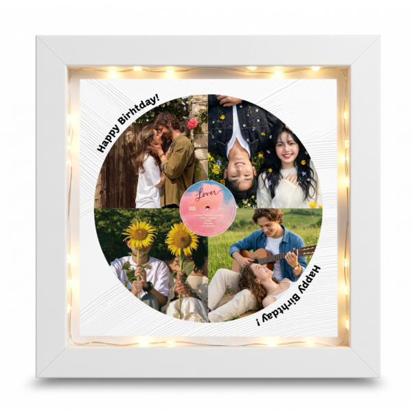 Giftway SoundTrack Glow Album Photo Frame, Graduation Gift, Birthday Gift, Anniversary Gift
